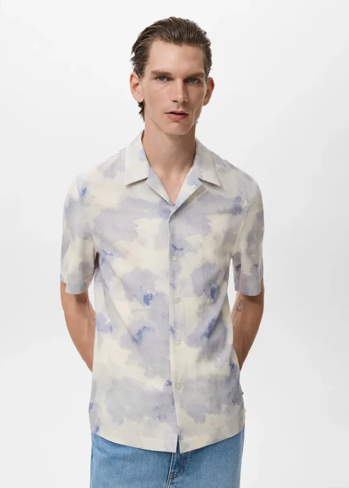 Chemise bowling imprimée