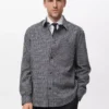 Chemise à carreaux 100 % coton, coupe décontractée Chemise à carreaux 100 % coton, coupe décontractée