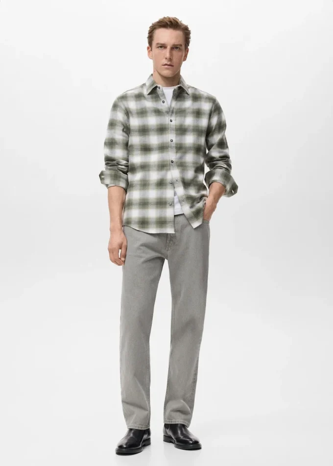 Chemise à carreaux 100 % coton flanelle Chemise à carreaux 100 % coton flanelle
