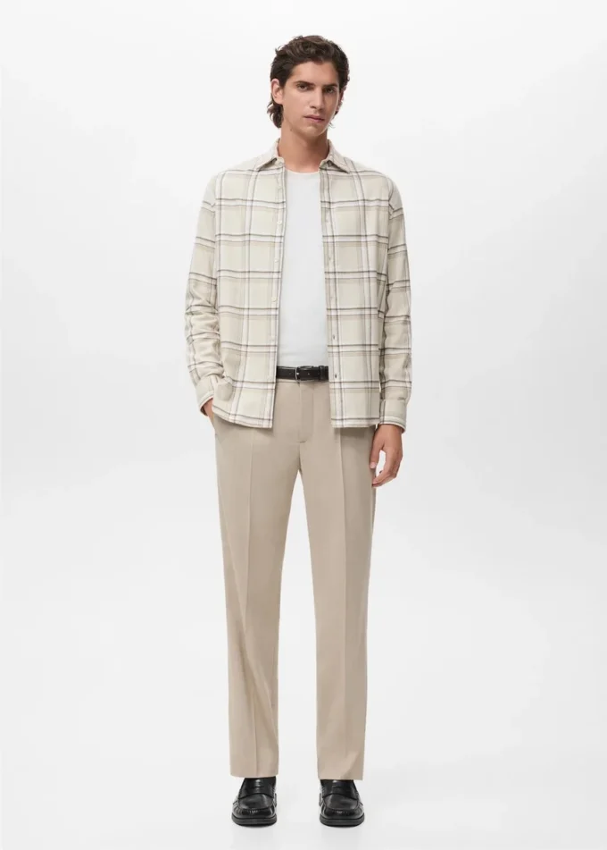 Chemise à carreaux 100 % coton flanelle Chemise à carreaux 100 % coton flanelle