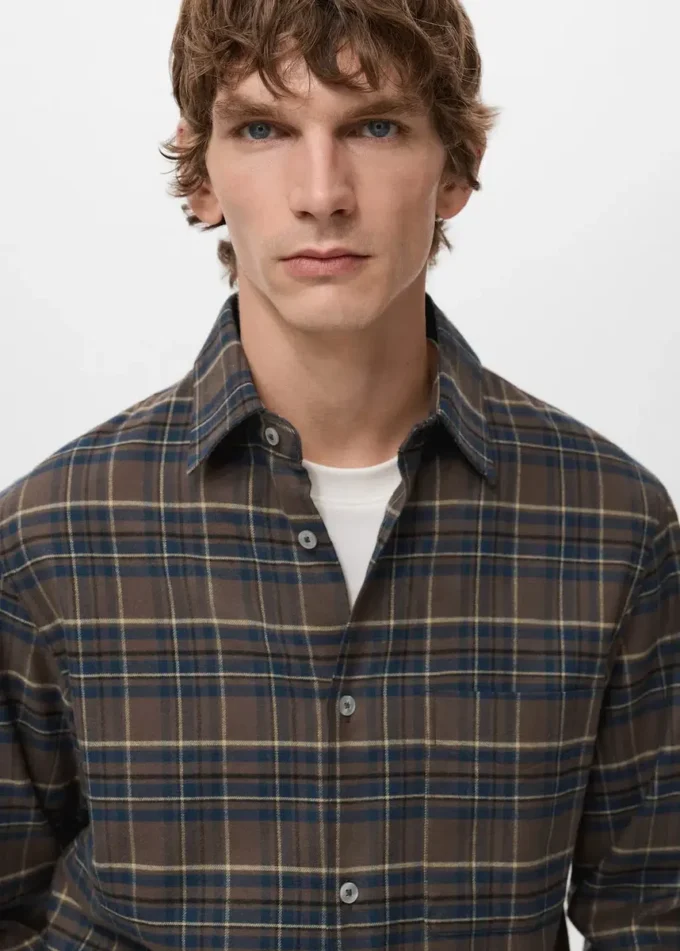 Chemise à carreaux 100 % coton flanelle Chemise à carreaux 100 % coton flanelle