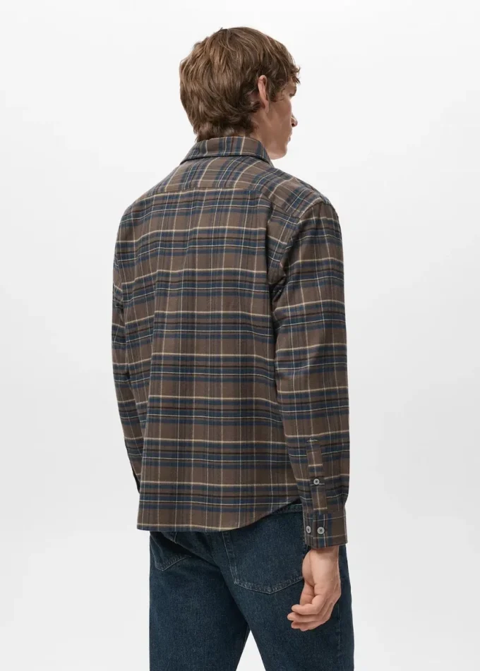 Chemise à carreaux 100 % coton flanelle Chemise à carreaux 100 % coton flanelle