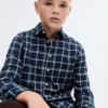 Chemise à carreaux en coton