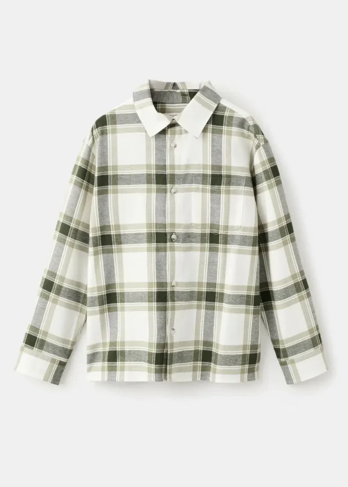 Chemise à carreaux en coton
