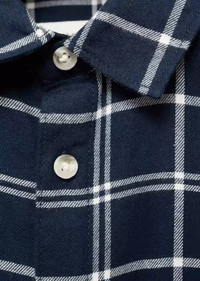Chemise à carreaux en coton