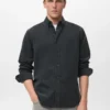Chemise classique en micro-velours côtelé