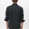 Chemise classique en micro-velours côtelé