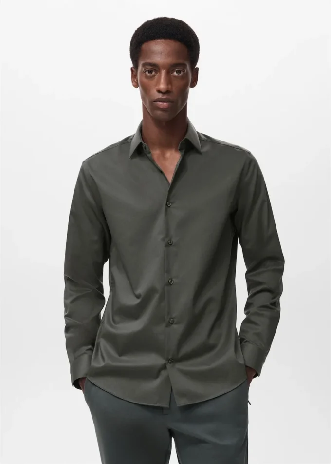 Chemise confortable, extensible et sans repassage