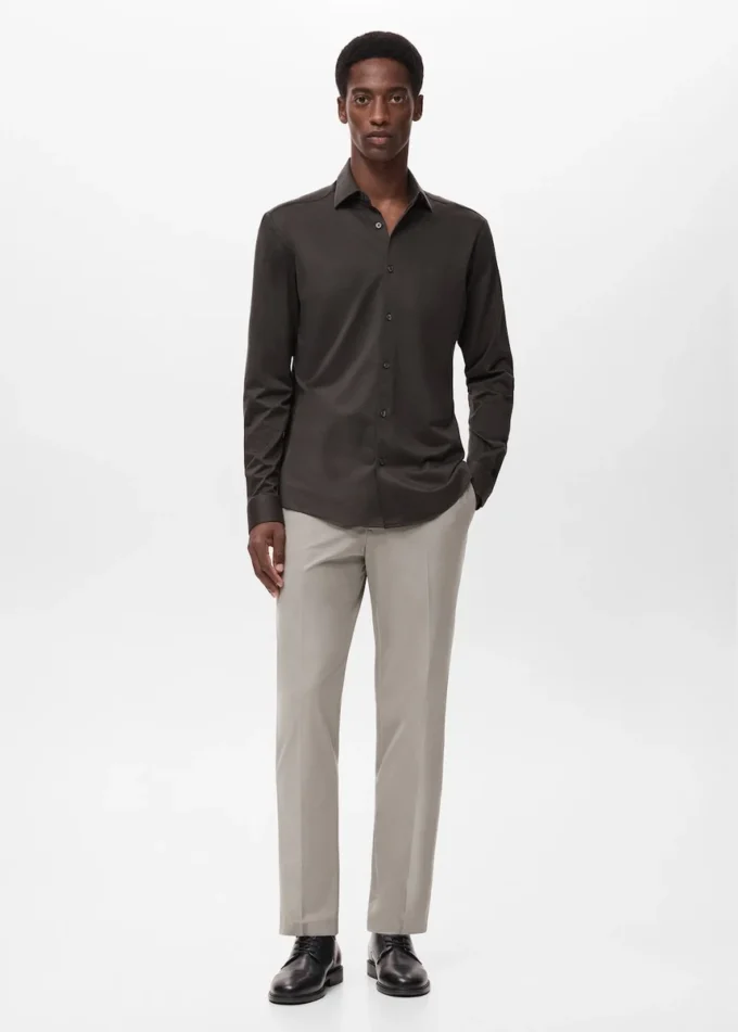 Chemise confortable, extensible et sans repassage