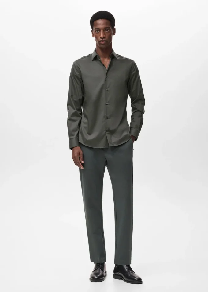 Chemise confortable, extensible et sans repassage