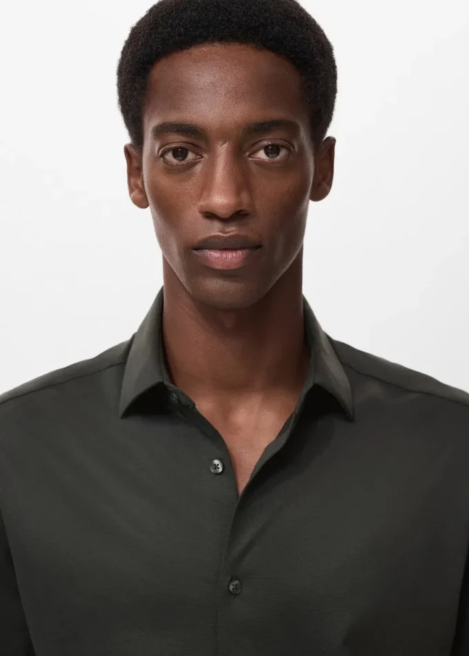 Chemise confortable, extensible et sans repassage