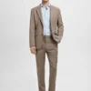 Chemise de costume slim fit en popeline de coton