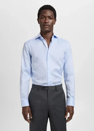 Chemise de costume structurée coupe ajustée