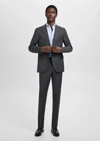 Chemise de costume structurée coupe ajustée