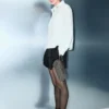 Chemise à détails en cristal