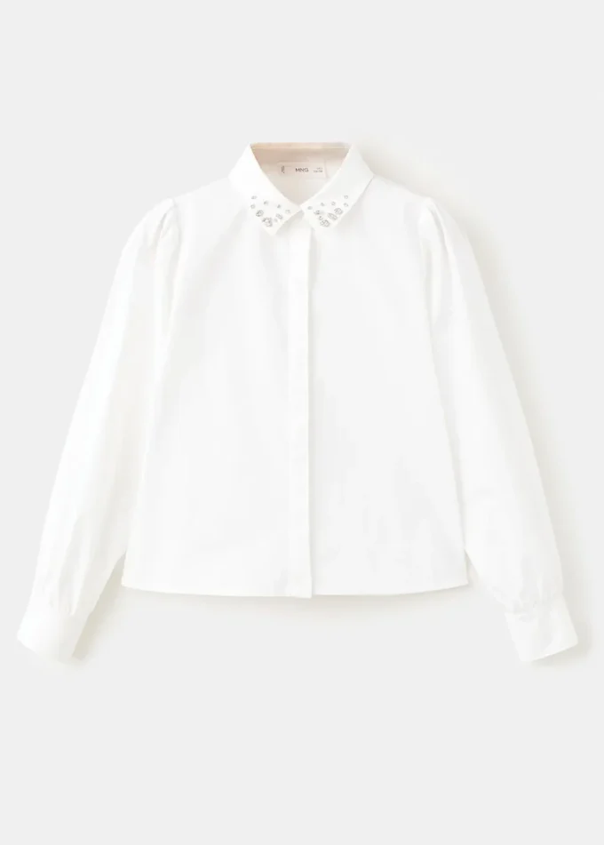 Chemise en coton avec ornements