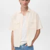 Chemise en coton coupe classique avec poche