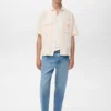 Chemise en coton coupe classique avec poche