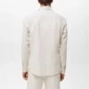 Chemise en coton et lin mélangés