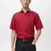 Chemise en coton à manches courtes