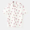 Chemise en coton à motif palmiers
