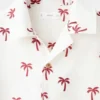 Chemise en coton à motif palmiers