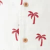 Chemise en coton à motif palmiers