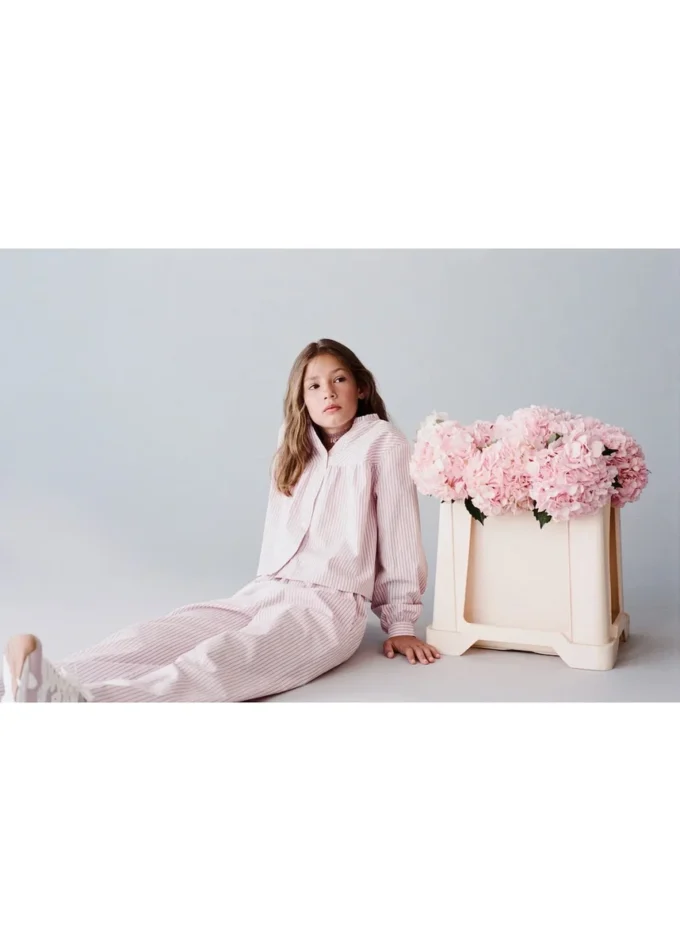 Chemise en coton rayé