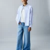 Chemise en coton rayé