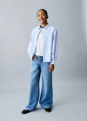 Chemise en coton rayé