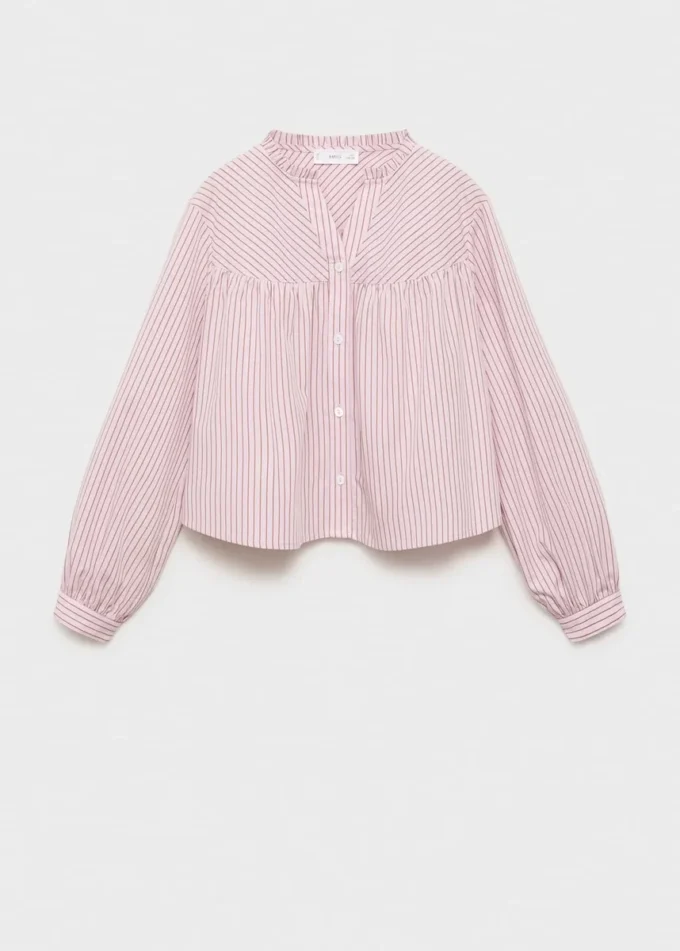 Chemise en coton rayé
