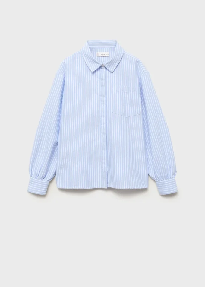 Chemise en coton rayé