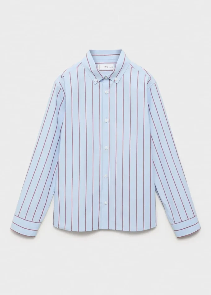 Chemise en coton rayé