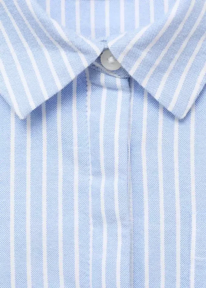 Chemise en coton rayé