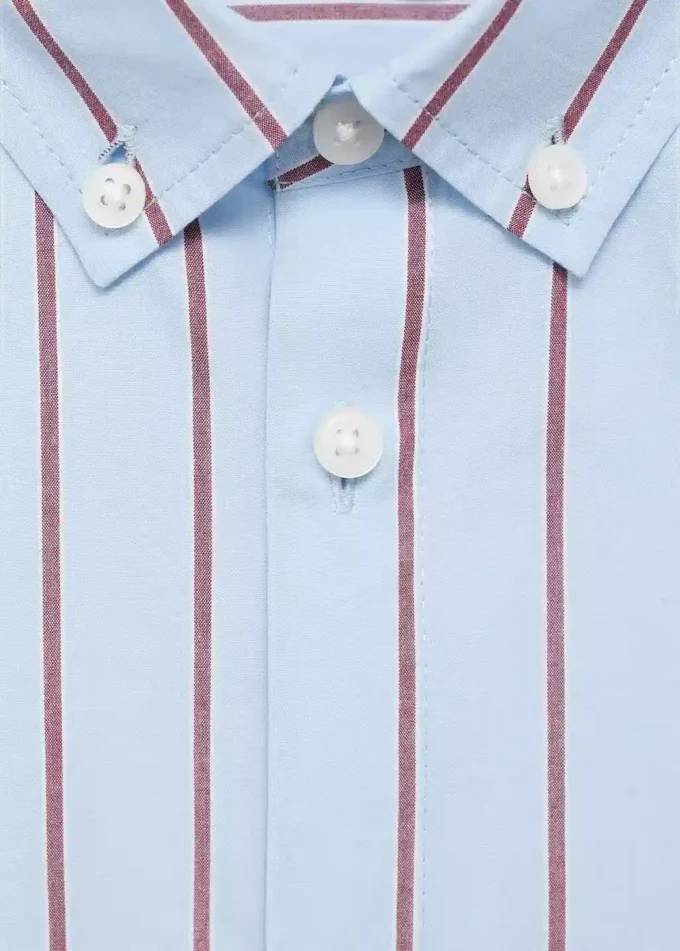 Chemise en coton rayé