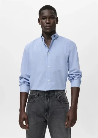 Chemise en coton rayée coupe classique Chemise en coton rayée coupe classique
