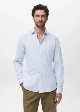 Chemise en coton rayée coupe classique Chemise en coton rayée coupe classique