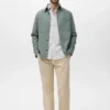 Chemise en coton rayée coupe classique