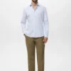 Chemise en coton rayée coupe classique