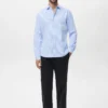Chemise en coton rayée coupe classique