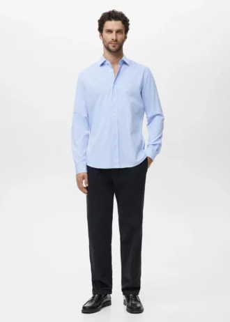 Chemise en coton rayée coupe classique Chemise en coton rayée coupe classique