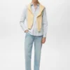 Chemise en coton rayée coupe classique