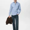 Chemise en coton rayée coupe classique Chemise en coton rayée coupe classique