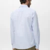 Chemise en coton rayée coupe classique