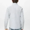 Chemise en coton rayée coupe classique