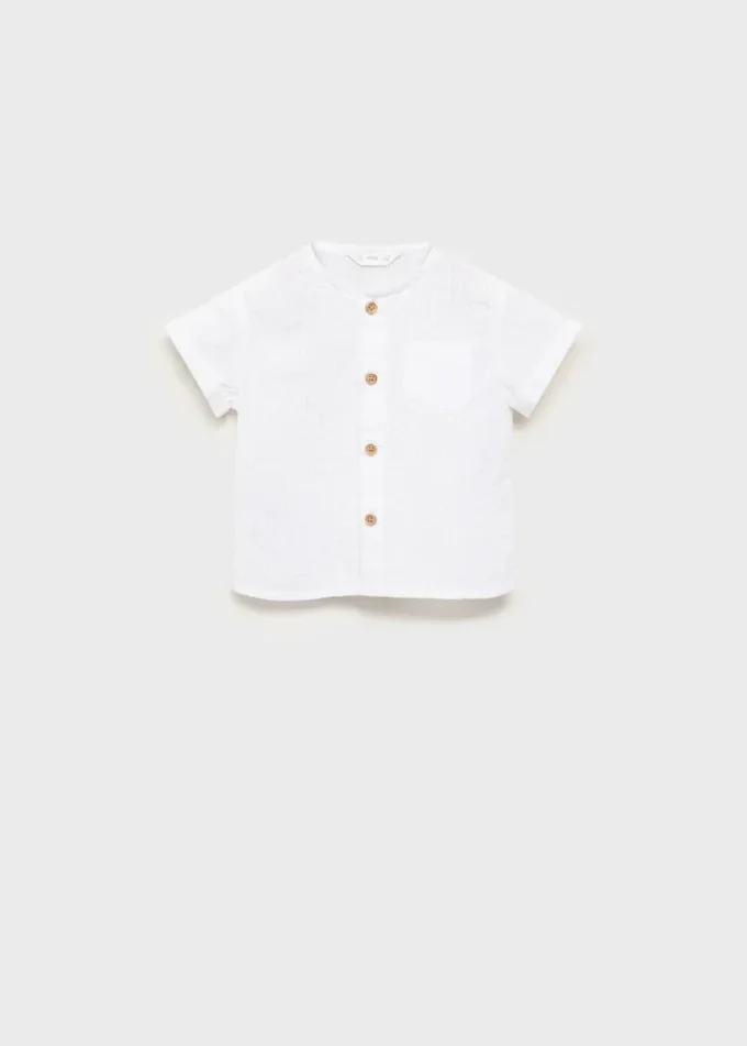 Chemise en coton texturé