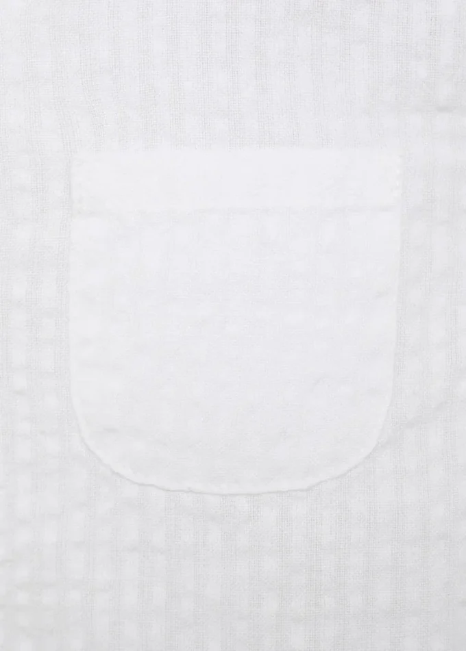 Chemise en coton texturé
