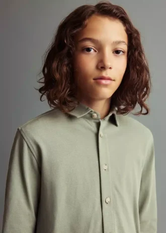 Chemise en coton tricoté