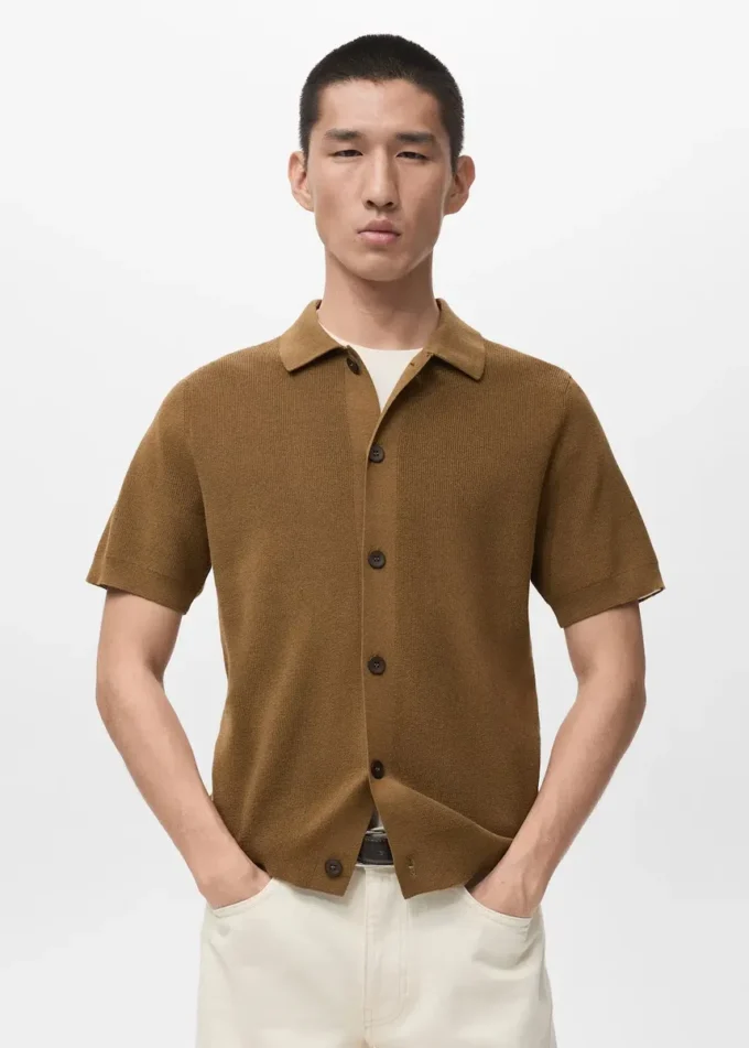 Chemise en coton tricoté