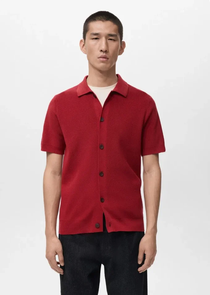 Chemise en coton tricoté
